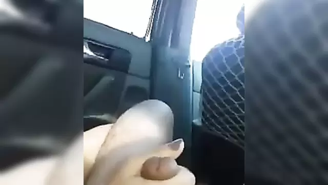 Киргизка нежно сосет парню в машине